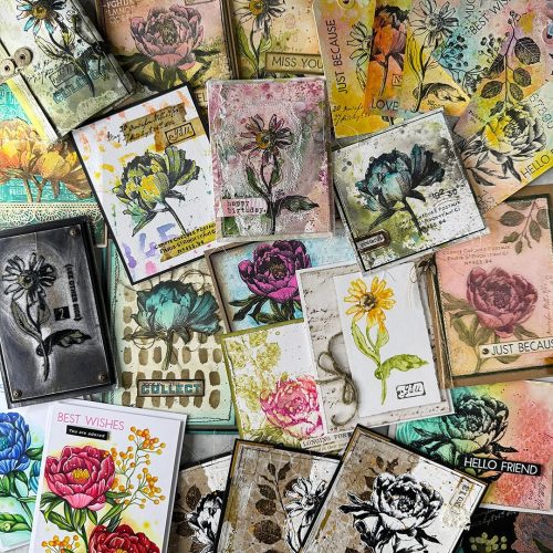 Tim Holtz Stampers Anonymous – French Garden leimasinsetti 1