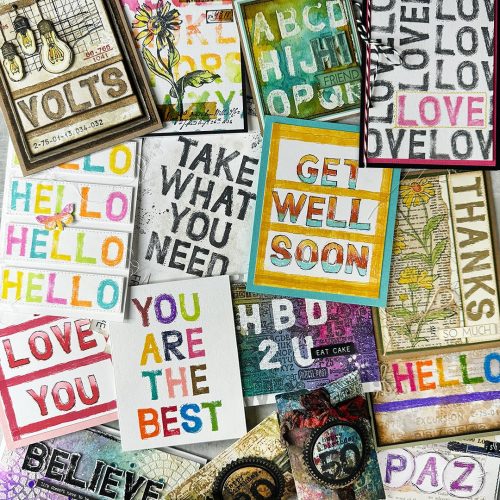 Tim Holtz Stampers Anonymous – Sign Painter leimasinsetti 1