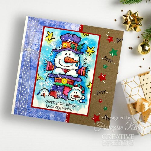 Woodware Clear Stamps – Top Hat Snowman leimasinsetti 1