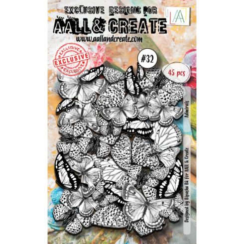 AALL & Create – Ephemera Die-Cuts Admirals leikekuvat (45 kpl)