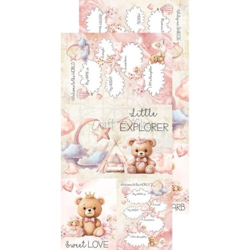 Craft O’Clock – Girl & Curls Extras paperilajitelma 15x30 cm