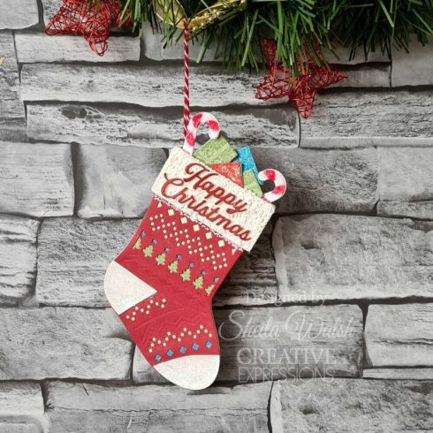 Creative Expressions stanssi – CHRISTMAS STOCKING 1