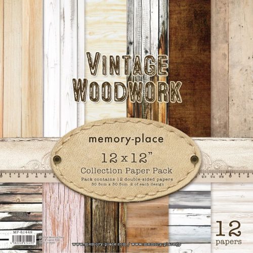 Memory Place – Vintage Woodwork Paper Pack paperilajitelma 30 x 30 cm