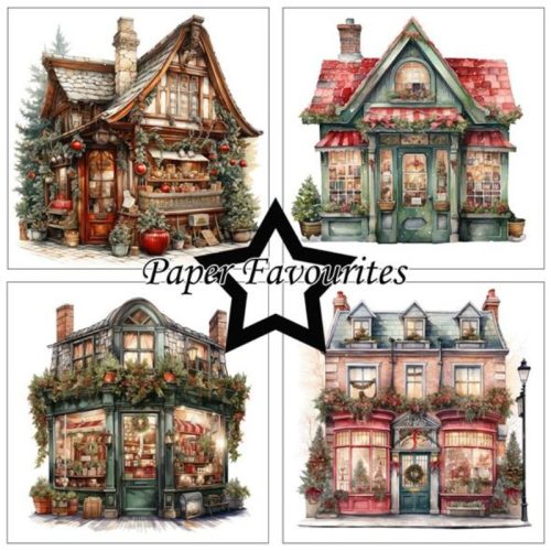 Paper Favourites – Christmas House paperilajitelma 15 x 15 cm