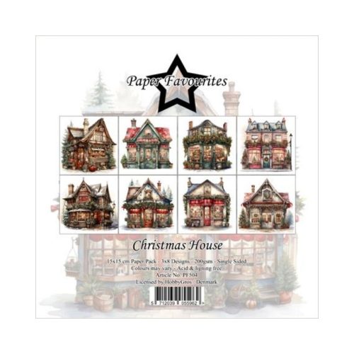 Paper Favourites – Christmas House paperilajitelma 15 x 15 cm