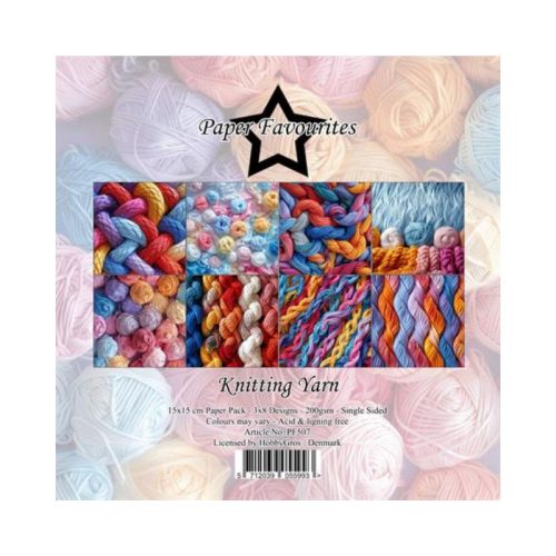 Paper Favourites – Knitting Yarn paperilajitelma 15 x 15 cm