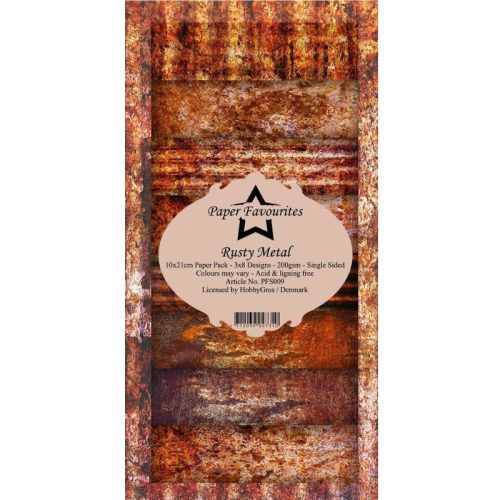 Paper Favourites – Rusty Metal paperilajitelma 10 x 21 cm