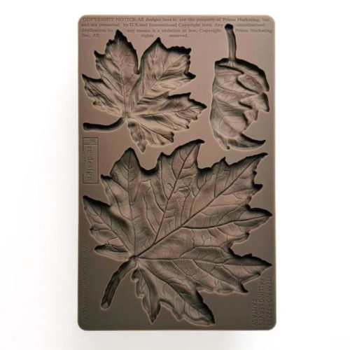 Re·Design with Prima – Falling Leaves Fantasy Decor Mould muotti 13x20cm (1)