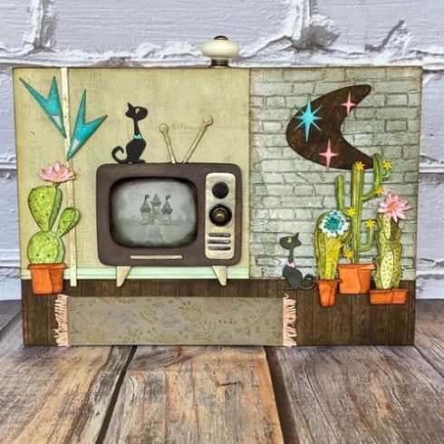 Sizzix Tim Holtz Bigz stanssi – RETRO TV 2