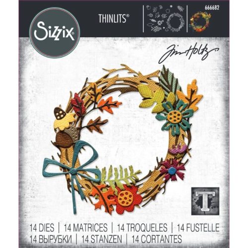 Sizzix Tim Holtz Thinlits stanssi – VAULT FOLIAGE WREATH