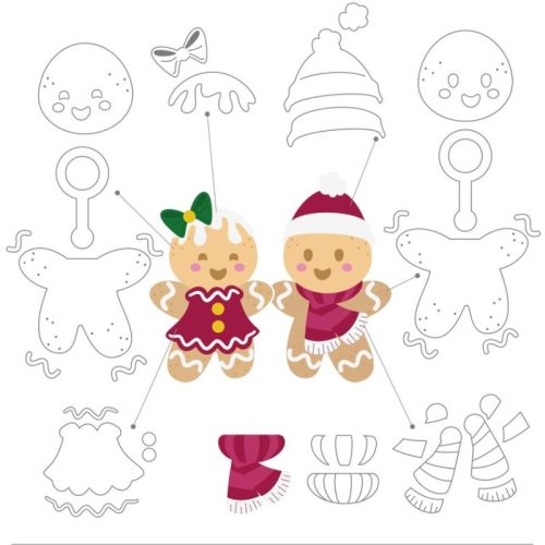 Spellbinders stanssi – DANCIN GINGERBREAD 5