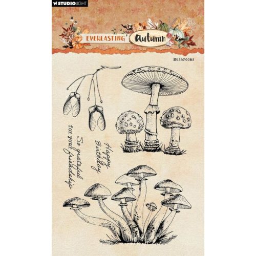 Studio Light Clear Stamp – Everlasting Autumn Mushrooms leimasinsetti