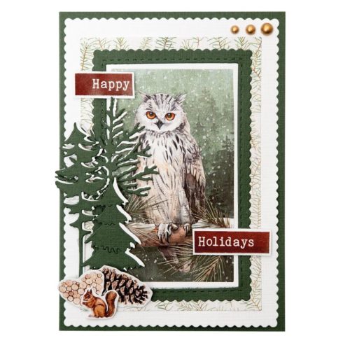 Studio Light Designer Paper Pad – Festive Forest paperilehtio 20x20cm 2