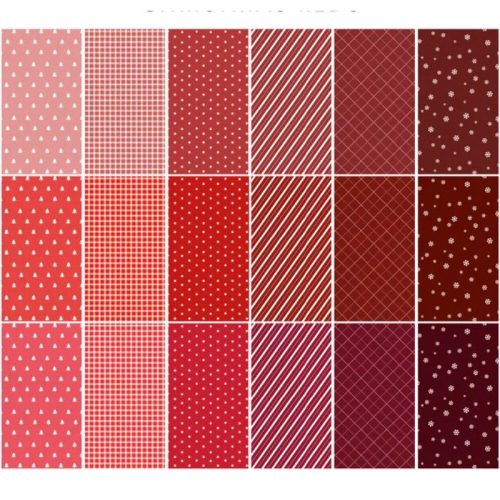 Studio Light Paper Pad – Christmas Reds Pattern paperilehtio A5