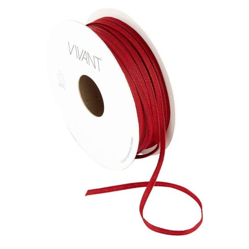 Vivant Texture Ribbon Bordeaux – tekstiilinauha 20m (3mm)