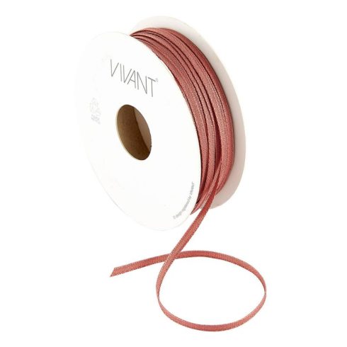 Vivant Texture Ribbon Dark Rose – tekstiilinauha 20m (3mm)