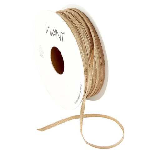 Vivant Texture Ribbon Sand – tekstiilinauha 20m (3mm)