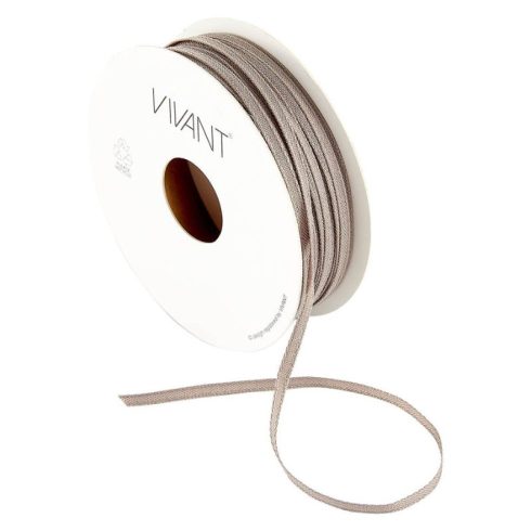 Vivant Texture Ribbon Taupe – tekstiilinauha 20m (3mm)