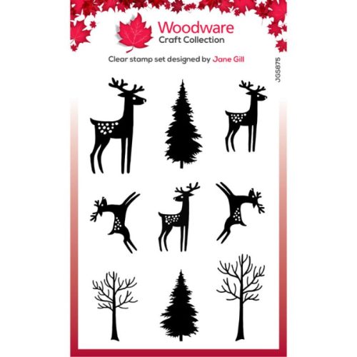 Woodware Clear Stamps – Reindeer leimasinsetti