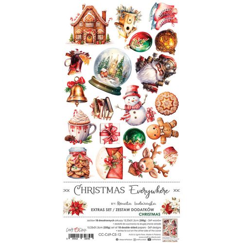 Craft O’Clock – Christmas Everywhere Extras Set Christmas leikekuvat 15 x 30 cm