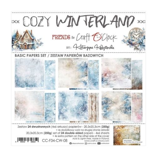 Craft O’Clock – Cozy Winterland Basic paperilajitelma 20 x 20 cm