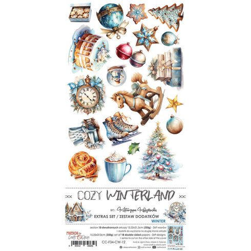 Craft O’Clock – Cozy Winterland Extras Set Winter leikekuvat 15 x 30 cm