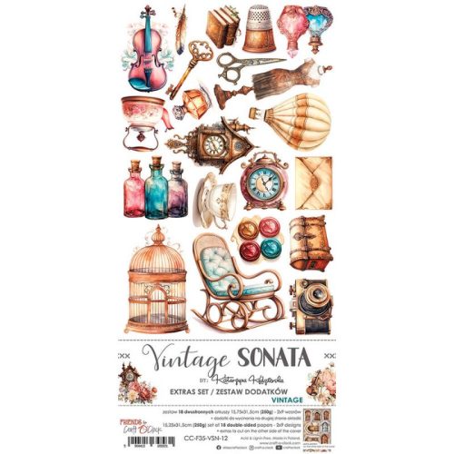 Craft O’Clock – Vintage Sonata Extras Set Vintage leikekuvat 15 x 30 cm