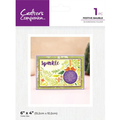 Crafter’s Companion 3D kohokuviointikansio – FESTIVE BAUBLE