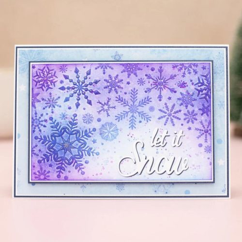 Crafter’s Companion 3D kohokuviointikansio – SPARKLING SNOWFLAKES