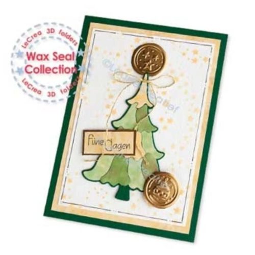 Leane Creatlef 3D kohokuviointikansio – WAX SEAL CHRISTMAS