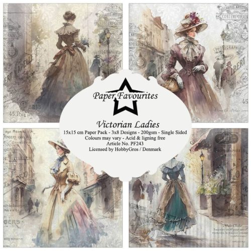 Paper Favourites – Victorian Ladies paperilajitelma 15 x 15 cm