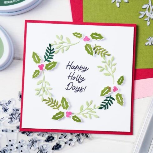 Sizzix Framelits stanssi – HAPPY HOLLY DAYS 2 2