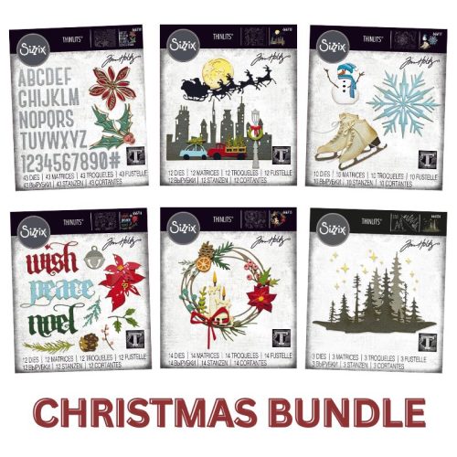 Sizzix Tim Holtz Thinlits stanssi – VAULT CHRISTMAS BUNDLE 2024