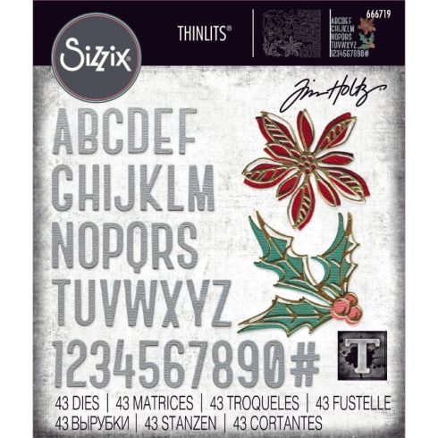 Sizzix Tim Holtz Thinlits stanssi – VAULT SEASONAL SKETCH