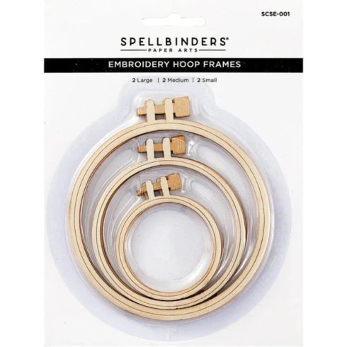 Spellbinders Embroidery Hoop Frames – Puiset koristekehykset (6 kpl) (1)