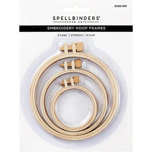 Spellbinders Embroidery Hoop Frames – Puiset koristekehykset (6 kpl) (1)