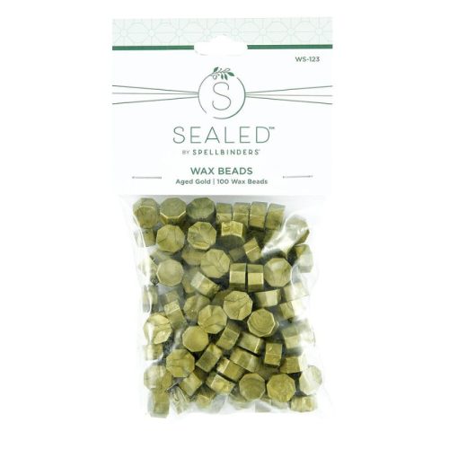 Spellbinders Wax Bead Mix sinetti vahanapit – Aged Gold (1)