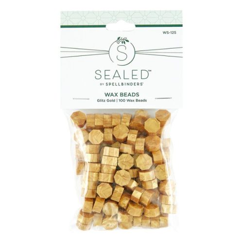 Spellbinders Wax Bead Mix sinetti vahanapit – Glitz Gold (1)