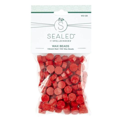 Spellbinders Wax Bead Mix sinetti vahanapit – Vibrant Red (1)