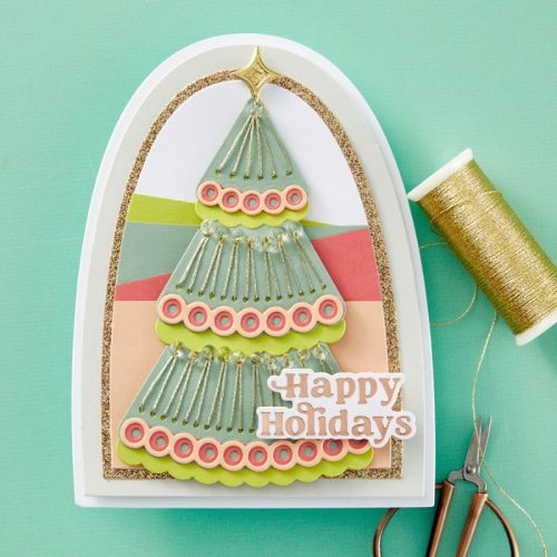 Spellbinders stanssi – STITCHED HOLIDAY TREE 1