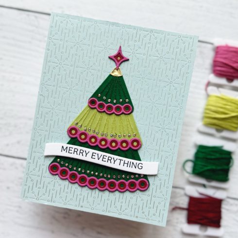 Spellbinders stanssi – STITCHED HOLIDAY TREE