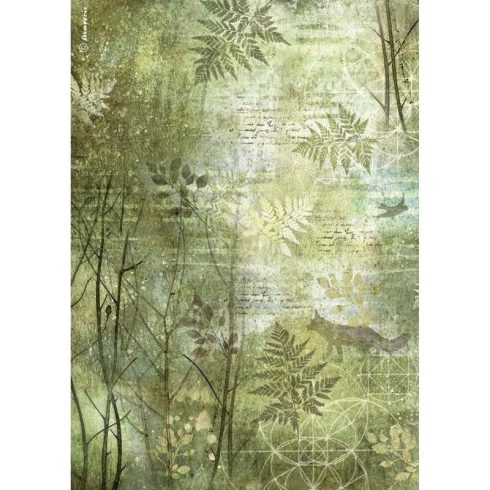 Stamperia riisipaperi – Forest Trees Rice Paper (A4)