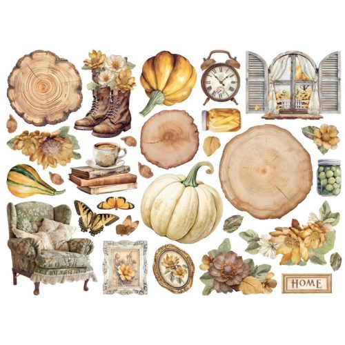 Stamperia – Die Cuts Golden Harmony isot kartonkikuvat (30 kpl)