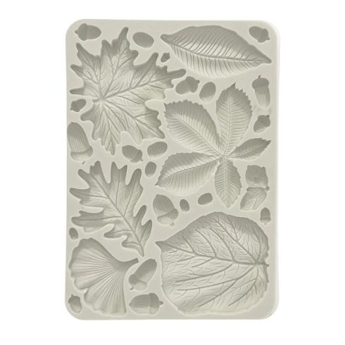 Stamperia – Forest Leaves and Acorns Silicon Mould muotti A5