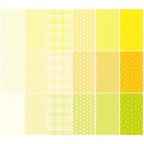 Studio Light Paper Pad – Autumn Yellow Pattern paperilehtiö (A5) (1)