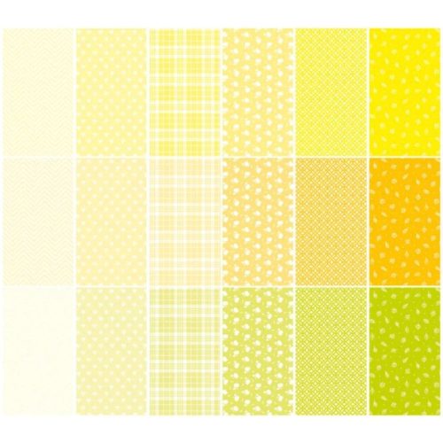 Studio Light Paper Pad – Autumn Yellow Pattern paperilehtiö (A5) (1)