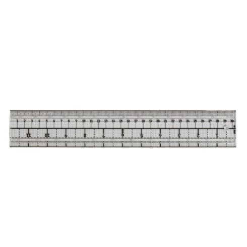 Tim Holtz Media Ruler Edge to Edge 12″ – Viivoitin metallireunoilla