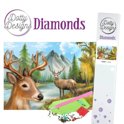 Timanttimaalaus - Dotty Designs DEER taulu