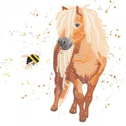 Timanttimaalauskortti Bree Merryn - Diamond Art Card Kit Bashful & Bumble - FOAL 18x18cm