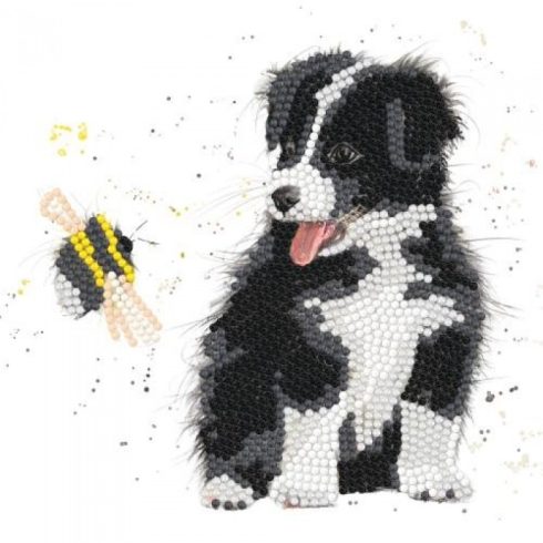 Timanttimaalauskortti Bree Merryn - Diamond Art Card Kit Beck & Bumble - PUPPY 18x18cm